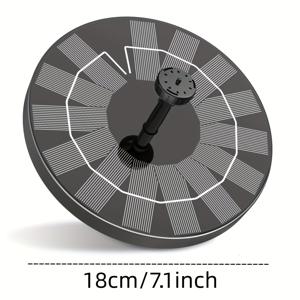 TEMU 정원, 연못, 수영장, 야외 및 뒷마당용 독립형 휴대용 플로팅 태양 에너지 워터 펌프를 위한 태양 에너지 분수 펌프 1개