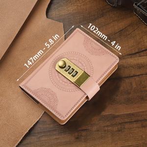 TEMU 1개, 빈티지 비밀번호 자물쇠 책 A7, 학용품, 등교, 공책, 리브레타스, 학교용 공책, 공책, 심미적 학용품, 학교, 책