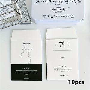 TEMU 10개 시각적으로 매력적인 크래프트 종이 봉투 - 일상 사무용으로 완벽, 영어 텍스트, 문구지 및 봉투