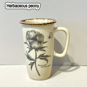TEMU 1개 빈티지 플로럴 세라믹 커피 머그 - 우아한 프랑스 레트로 디자인 & 꽃, 12.8oz/380ml, 식기세척기 사용 가능, 커피, 차, 우유, 주스, 코코아 재사용 가능 - 추수감사절, 크리스마스, 생일, 커피 바 액세서리 완벽한 선물