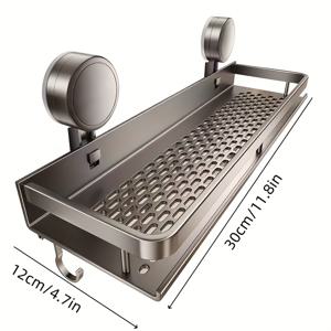 TEMU 2개의 흡착컵 욕실 벽 선반, 회전식 이중층 수납 트레이와 미끄럼 방지 타월 후크, 22.05LB의 헤비 듀티 욕실 코너 랙, 기숙사 아파트에 적합, 방수 및 욕실 정리 시스템, 책장, 선반