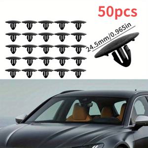 TEMU 50개 팩 ABS 플라스틱 자동차 후드 단열 리테이너 클립 – 90467-09050 리벳과 호환되는 자동차 바디 패스너