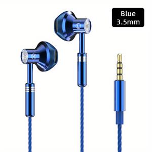 TEMU 아이폰 15 및 삼성 갤럭시용 USB 전원 유선 이어버드, 볼륨 제어, HiFi 스테레오 사운드, HD 마이크, 3.5mm 타입 C