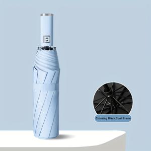 TEMU 1 샤오미 자동 접이식 우산, 10 철제 리브, 190T 캔버스 캐노피, 방풍, 싱글 클릭 개폐, 플라스틱 손잡이가 있는 휴대용 여행용 우산, 자동 우산 방풍 우산, 여성용 우산, 여성용 우산, 강력한 태양과 비를 위한 우산, 여성용 우산, 남성용 우산, 고품질 여성용 우산, 접이식우산, 자동우산, 자외선차단우산, 초경량우산, 여성용우산