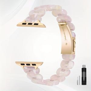 TEMU 슬림 레진 for apple watch 밴드 호환 38mm 40mm 41mm 42mm 44mm 45mm 46mm 49mm, 드레시 패션 경량 스트랩 교체 (for iWatch SE 시리즈 11 10 6 5 4 3 2 1용 메탈 버클 포함), 스마트워치 액세서리, 스마트워치 교체 밴드, 스타일리시