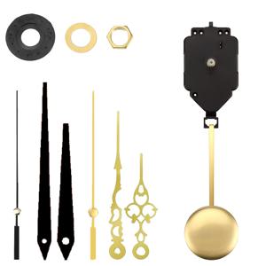 TEMU DIY 시계 복원용 쿼츠 펜듈럼 클록 수리 부품, 손바늘 2쌍 및 밸런스 휠 포함