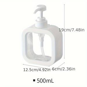 TEMU 다용도 수동 펌프 디스펜서 병 - 10.14oz 및 16.91oz, 샴푸, 바디워시, 세정제용 투명 플라스틱 병 (4가지 스타일)