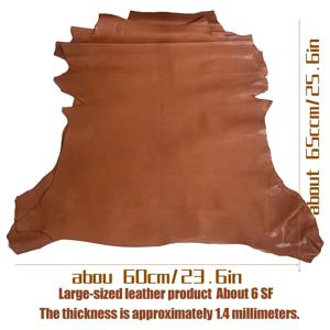 TEMU 고품질 대형 양가죽 - 1-1.2mm 두께 풀그레인 매끄러운 원단, 독특한 패턴과 질감으로 DIY 가방, 신발, 의류, 필통 제작에 완벽하며 수제 공예 원료로도 적합하고 내구성 있는 다용도 가죽 지갑 제작에도 이상적|필통