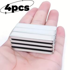 TEMU 4개 세트, 헤비듀티 이중면 접착식 자석테이프 (50*10*3mm), 주방장, 냉장고, 공구 수납용. 과학·산업, 사무실/회의 , 도구 고정, 축제 선물, 홈 인테리어