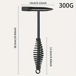 TEMU 1개 고탄소강 용접판 절단 해머, 스프링 핸들 포함, 금속 가공 및 장비용 용접 슬래그 제거 도구, 금속 가공용 용접 자국 제거 해머