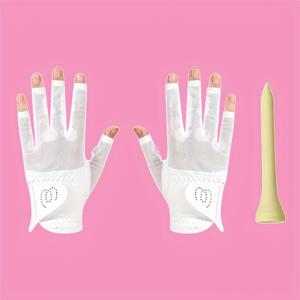 TEMU 여성용 왼/오른손 골프 장갑 - 전천후 미끄럼 방지 그립, 오른손잡이 호환 왼손잡이 디자인, 브라운 컬러 옵션, 통기성 좋은 원단 & 골프용 인체공학적 핏, 스타일리시한 스포츠 장비, 내구성 좋은 스포츠 장비