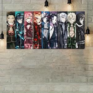 TEMU 3개 세트 애니메이션 페인팅 DIY 키트 - 4캐릭터 치비 예술, 라운드 벽장식 (30x40cm/11.8x15.7in) - 생동감 있는 눈과 역동적인 포즈의 홈&침실·파티용|보석십자수