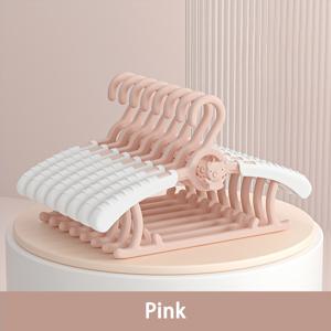TEMU 아기 옷걸이 미끄럼 방지 플라스틱 어린이 옷걸이 메탈 아기 옷걸이 아이 코트 확장 가능 5/10개 세트|행거|아기한복