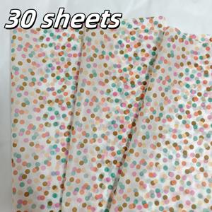 TEMU 30pcs 네온 포클 도트 종이 티슈, 20x14 인치, 얇은 시트 - 선물 포장, 의류 보호, 와인 포장, 선물 상자 필러, 생일, 데이, 크리스마스, 선물 포장 액세서리, 장식 선물에 이상적입니다.