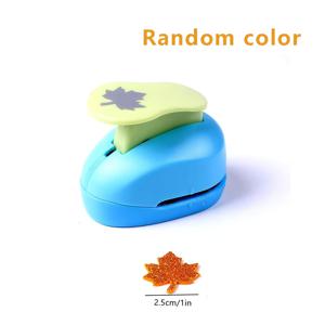 TEMU 1개 메이플 리프 펀치 - 1인치 메이플 모양 펀치, 공예용, 스크랩북킹, 선물 포장, 휴일 카드 랜덤 컬러