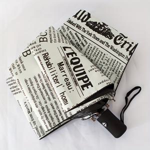 TEMU 남성용 트리플 폴드 우산 - 내구성 있는 포니지 수동 신문 디자인, 자동 오픈, 자외선 및 햇빛 보호, 여행 또는 일상적인 사용을 위한 가벼우면서 휴대하기 편한
