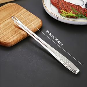 TEMU 스테인리스 스틸 바베큐 톱, 텍스처드 그립이 있는 고기 터너 - 식품 안전, 그릴, 베이킹, 서비스에 적합 - 스테이크, 고기 등에 완벽, 플레이트 및 바베큐에 이상적, 연소 방지 핸들 확장, 모든 11개의 축제 행사에 적합