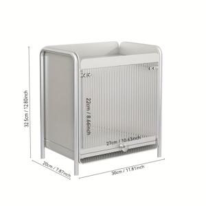 TEMU 1pc 공간 절약형 풀 아웃 금속 컵 홀더, 금색 파이프 포함 - 방수, 파우더 코팅 디자인, 주방, 욕실 및 화장대용 - 컵, 머그, 소형 아이템 정리에 이상적, 화장대 정리함|현대 컵 홀더|내구성 있는 금속 선반, 컵 홀더 정리함, 후크, 랙|욕실선반|수납정리함|화장실선반