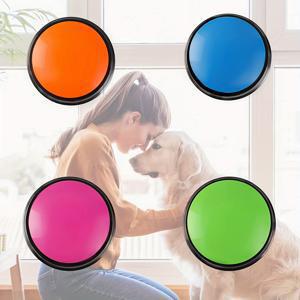 TEMU 1pc/2pcs/4pcs 개 음성 녹음 버튼, 애완 동물 통신 훈련 버저, 개에게 말을 가르치기, 배터리 없음, 무작위 색상 매칭