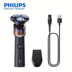TEMU For PHILIPS Shaver 5000X 시리즈 X5005/05 라이트 베이지 Ease Muscle Soothing Technology 360° 플로팅 헤드, 마이크로비드 보호 코팅, 27 블레이드, 56,000 절단 매 분, 1시간 충전 후 50분 사용 가능, 여행용 잠금 사이드 버너 트리머