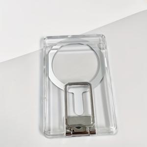 TEMU 3장 카드용 자석 폰 카드 홀더 - ABS 소재, 슬라이드 포켓, 신용카드 구획, 신용카드, 교통카드, 신분증, 은행카드, 명함에 이상적 - 구성 요소 미포함, 신용카드 홀더|슬림 카드 홀더|자석 클로저, 폰용 카드 홀더, 카드 홀더, 매그 지갑, 폰용 자석 지갑|카드지갑|명함지갑
