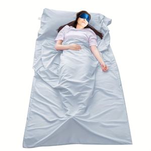 TEMU RV 침낭 라이너, 슬림핏 성인용 여행 잠자리백 내부 - 휴대하기 편하고 가볍고 세척이 쉬운, 지퍼가 달린 RV 캠핑 및 호텔 외출용