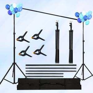 TEMU ZOMEI 조절 가능한 금속 배경 스탠드 키트 11.8x7.87ft - 포토 스튜디오, 파티, 결혼식용 4개의 크로스바, 클램프 및 휴대용 가방 포함, 충전 불필요, 무선 없음, 크리스마스 선물, 휴일 사무실, 침실, 호텔, 파티, 레스토랑 장식에 완벽