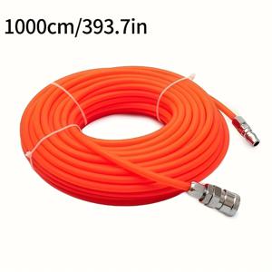 TEMU 1개 PE8*5mm 공기 파이프, 폴리에틸렌 소재의 공압 압축기 강성 호스와 빠른 연결 커플링 조인트가 있는 제품, 세 가지 크기로 제공됨(10m/15m/20m), 공압 도구 및 기기에 사용되는 공압 직선 파이프, 공기 펌프 공압 압축기 공기 덕트 증기 수리 목공에 특수한, PE 재질은 단단함