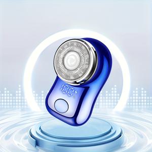 TEMU 남성용 전문 전기 면도기 미니 면도기, 스마트 디지털 디스플레이가 있는 USB 수염 면도기, 언제 어디서나 쉽게 면도, 남성용 면도 보조기, 외출, 차량, 가정용으로 적합, 축제 선물로 완벽