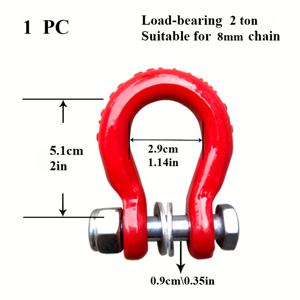 TEMU D-shaped trailer hook connector, shackle, tool swivel eye chain shackle chain link adjuster hook chain chain chain chain chain chain hook chain chain chain hook tie chain -country tow hook