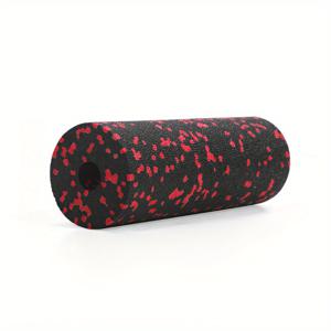TEMU 미니 마사지 폼 롤러 - 휴대용 포켓 사이즈 여행 요가 롤러, 반점 디자인, 블랙 & 블루, 고밀도 비독성 재질, 근육 회복 및 트리거 포인트 릴리스, 요가 & 필라테스용 - 생일, 어머니의 날, 아버지의 날 선물로 이상적|폼롤러