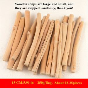 TEMU 15cm 수제 DIY 드리프트우드 나무 막대 - 가족 활동, 동물 모양 공예, DIY 바구니, 결혼식 및 파티 장식, 창의적인 시계 걸이 (배터리 없음), 공예 용품, 파티 장식, 자연 나무 마감, 부드러운 나무 마감