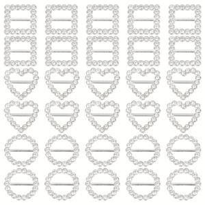 TEMU 30개 금속 리본 버클 - 우아한 하트 모양 디자인, 신발, 의류, 액세서리용 내구성 및 다용도 - DIY 프로젝트, 공예, 재봉에 완벽, 재봉 필수품 | 장식용 버클 | 메탈릭 마감, 리본 보우