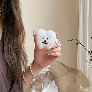 TEMU 에어팟 프로 2/에어팟 프로/에어팟 4용 귀여운 카툰 이어폰 보호 케이스, 내구성 강한 디자인 - 친구, 가족, 남자친구/여자친구를 위한 완벽한 선물, 일상 필수품,여행용 액세서리,재미있는 액세서리,트렌디 커버,꼭 맞는 핏,내구성 있는 커버,안전 홀더,이어버드 보호 커버,음악 애호가,테크 애호가
