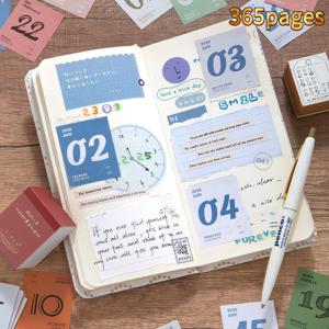 TEMU 365페이지 2026 미니 캘린더 - 찢어내기 디자인, 컬러 코딩 탭이 있는 월별 및 일일 플래너, 사무실, 집, 휴일 선물에 이상적 (크리스마스, 미니 캘린더, 캘린더 스틱, 캘린더 스티커, 데스크 캘린더, 사무실 캘린더