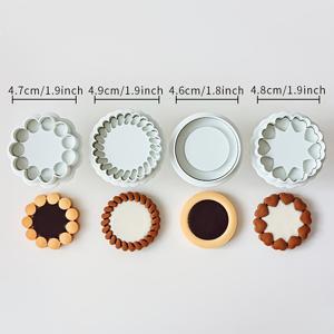 TEMU 데이 초콜릿 채워진 쿠키를 만드는 데 완벽한 DIY 쿠키 커터 세트, 집에서 오후 차를 즐기기 위한 잼과 치즈 트리트를 만드는 데 적합합니다.