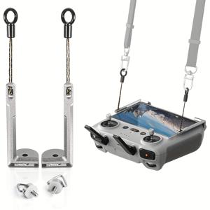 TEMU STARTRC 두 가지 기능이 있는 밸런스 랜야드 홀더, DJI RC 2/RC/RC Pro 리모트 미니 4 프로 목걸이 메탈 고정 장치, DJI 미니 4 프로/미니 3/에어 3/매빅 3 드론 액세서리용 스크린을 위로 유지