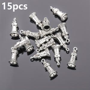 TEMU 15pcs 빈티지 기하학 비즈 장식 - 20mm 주석 합금, 세부적인 절단, 보석 만들기, 팔찌, 목걸이, 공예 장식에 완벽한, 보석 만들기 키트|빈티지 장식|세부적인 절단, 장식