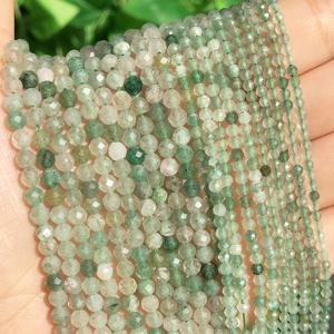 TEMU 2/3/4mm 천연 돌 녹색 아벤투린 작은 비즈, 둥근 느슨한 거리 비즈, 보석 만들기 DIY 아름다운 팔찌, 목걸이, 귀걸이 액세서리, 여성 선물