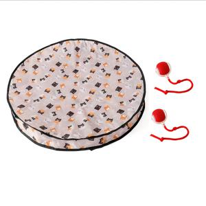 TEMU 3pcs 애완 동물 자체 엔터테인먼트 장난감 세트: 1 라운드 더블 레이어 헌팅 커버 + 2 레드 자동 고양이 볼
