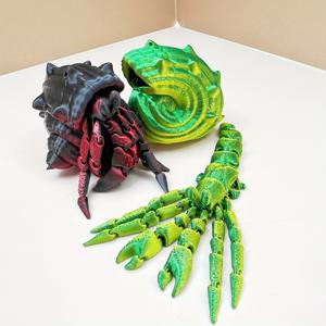 TEMU 3D 프린트된 해면개 실리스트릭 새우 몸체 모양 전기 없음 더 안전하고 신뢰할 수 있는 바다 박물관 교육 및 인기 과학 장식으로 사용할 수 있습니다. 해양 아쿠아리움 및 해양 공원 장식용 해면개 조각