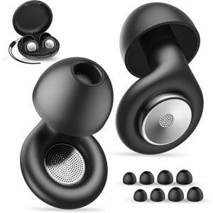 TEMU 이어플러그 수면 소음 감소, 30dB 소음 차단 이어플러그, 부드러운 실리콘 재사용 가능 청력 이어플러그, 깊은, 작업, 여행, 콘서트용 & 8개 이어팁 포함