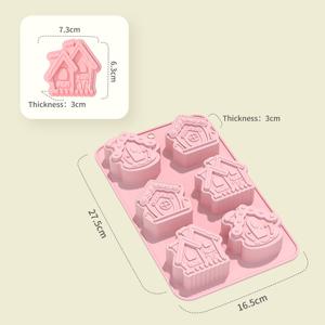 TEMU 1pc 눈사람 실리콘 몰드, DIY 푸딩 초콜릿 캔디 디저트를 위한 3D 퐁당 몰드 거미 수제 비누 폴리머 클레이 아이스 큐브, 케이크 장식 용품, 베이킹 용품, 주방 용품