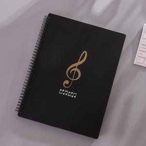 TEMU 20 매 40 페이지 A4 음악 시트 폴더 투명 플라스틱 문서 파일 피아노 점수 저장 주최자