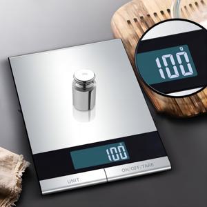 TEMU 디지털 주방 저울, 베이킹 및 요리 준비용, 다양한 측정 단위, 최대 무게 22파운드, 스테인리스 스틸+유리 카운터탑, 듀얼 전원 옵션, 다기능