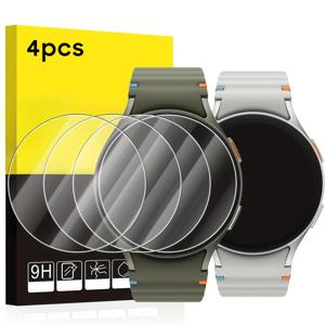 TEMU [4개 세트] 삼성 7 40mm & 44mm 스크린 보호 필름 강화유리 액세서리, 스크래치 방지, 고화질, 터치 감도 스크린 보호 필름 7용, 터치스크린 감도 솔루션, 액세서리,스마트워치 스크린 보호 필름,고화질 선명도,스크래치 방지 강화 유리,정밀 절단 보호기,테크 액세서리 쇼퍼,삼성 갤럭시 소유자들