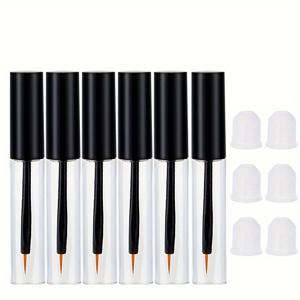 TEMU 6개 10ml 액상 아이라이너 빈 튜브 용기 속눈썹 성장액 리필용 미니 디스펜서 병