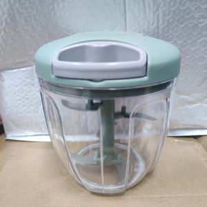 TEMU 1pc 튼튼한 플라스틱 수동 식품 다지기 - 채소 다지기, 마늘 분쇄 및 허브 분쇄를 위한 다기능 주방 가제트, 전원 필요 없음
