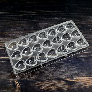 TEMU 21개 구멍 데이 초콜릿 모양, BPA 프리 폴리카보네이트 하트 캔디 모양, 어머니의 날, 아버지의 날, 로맨틱한 기념일을 위한 손수 만든 선물