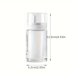 TEMU 누출 방지 디자인으로 1pc 유리 오일 디스펜서 - BPA 프리, 소금 및 식용 오일을 위한 직사각형 주방 병, 샐러드 및 요리에 완벽한, 요리용 오일 용기 | 일본식 병 | 유리 재질, 주방용 오일 디스펜서